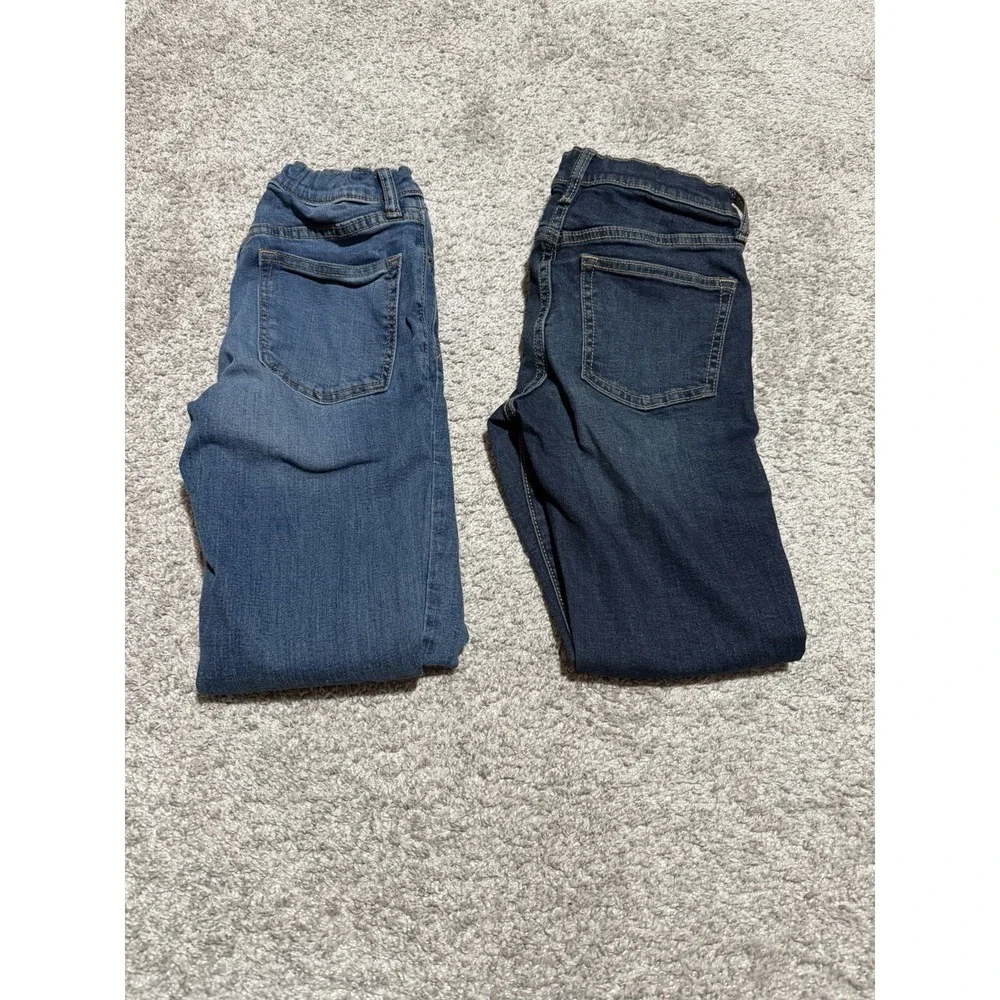 Lot of 2 Old Navy Youth Boy's Slim Blue Denim Jeans Size 12